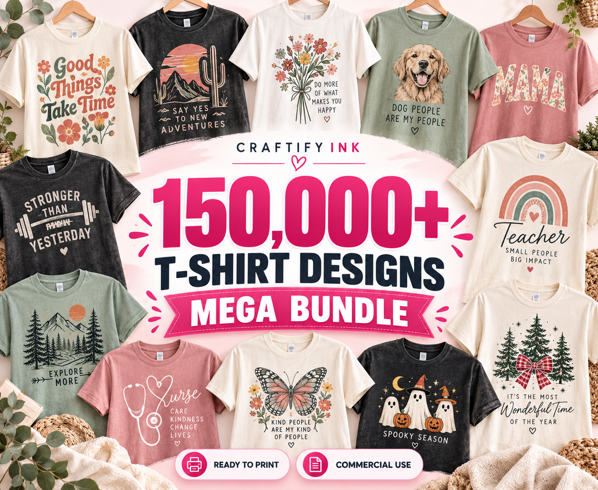 CRAFTIFY INK — 150,000+ T-SHIRT DESIGNS