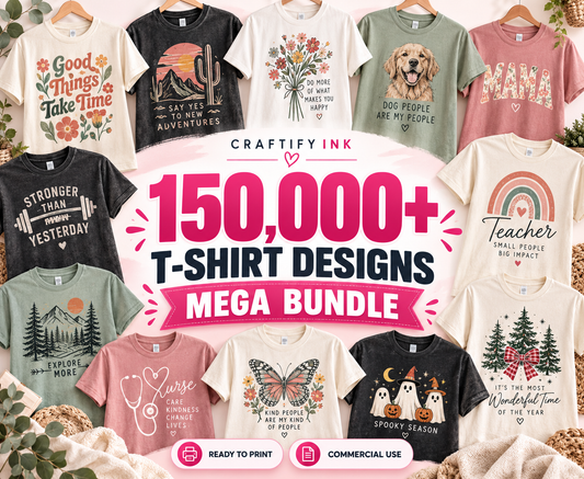 CRAFTIFY INK — 150,000+ T-SHIRT DESIGNS